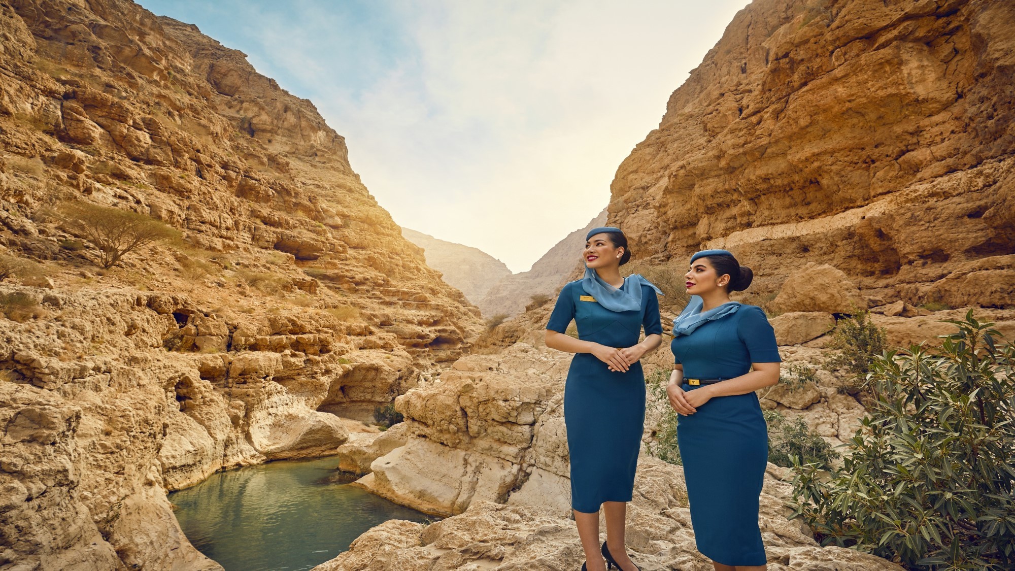 Discover the hidden water caves at Wadi Shab